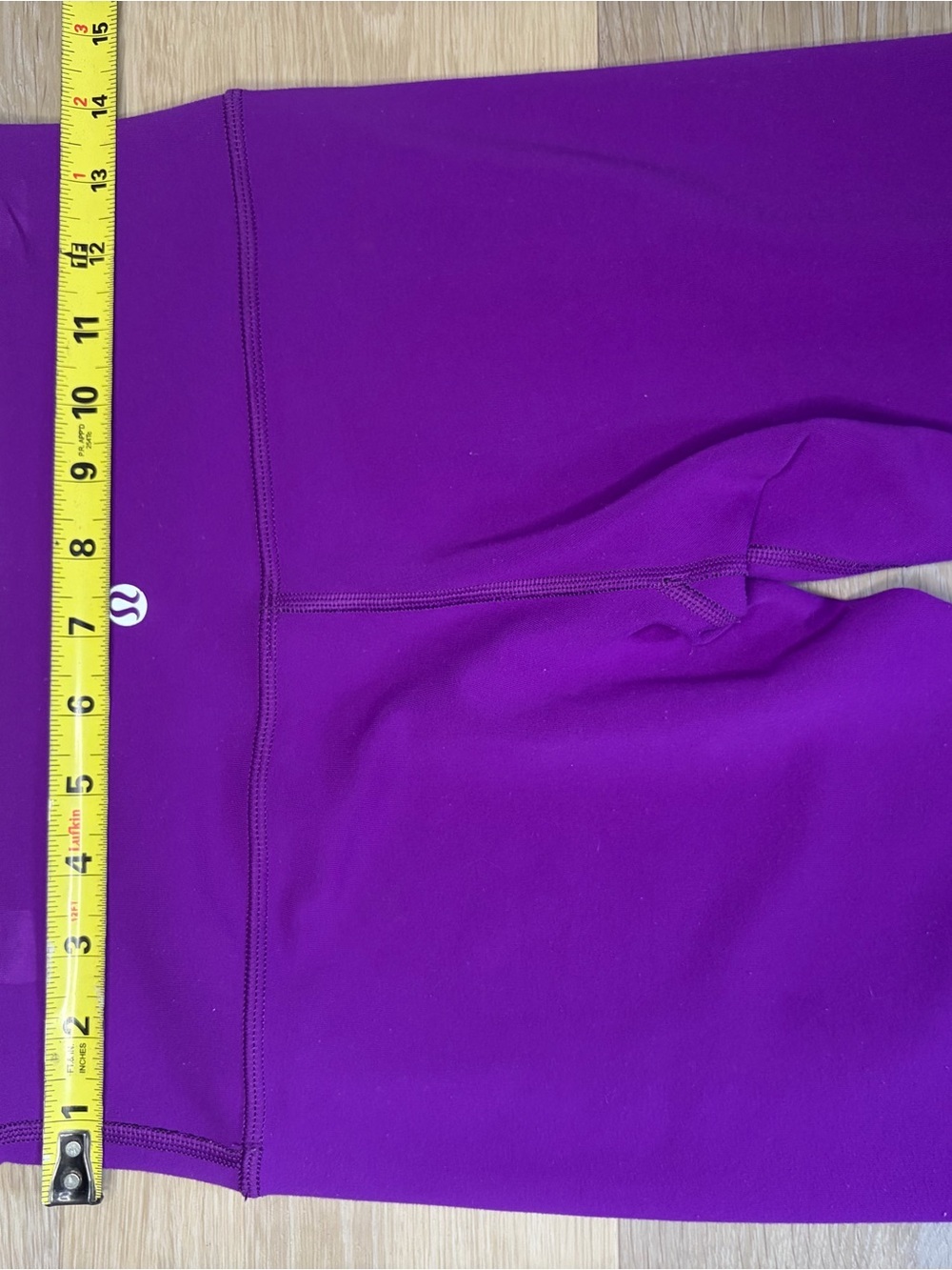 Lululemon Reversible Cropped Leggings Size 6 (Purple/Black) - Picture 4 of 6